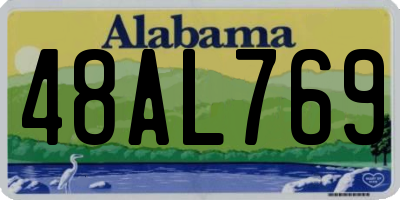 AL license plate 48AL769