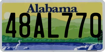 AL license plate 48AL770