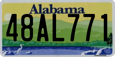 AL license plate 48AL771