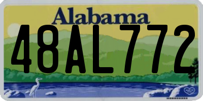 AL license plate 48AL772
