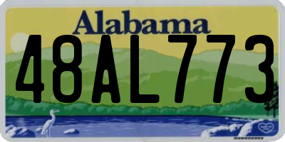 AL license plate 48AL773