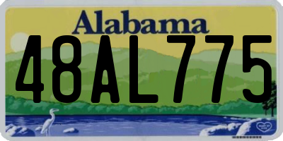 AL license plate 48AL775