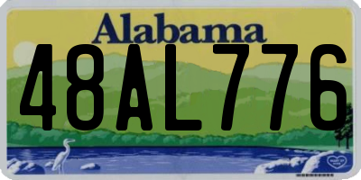 AL license plate 48AL776