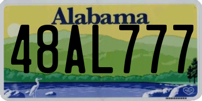 AL license plate 48AL777