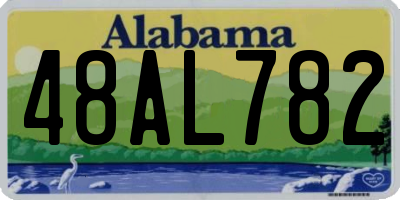 AL license plate 48AL782