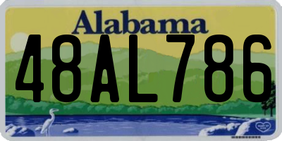 AL license plate 48AL786