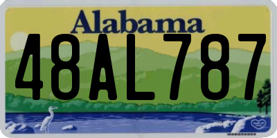 AL license plate 48AL787