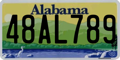 AL license plate 48AL789