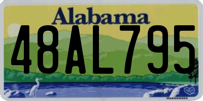AL license plate 48AL795