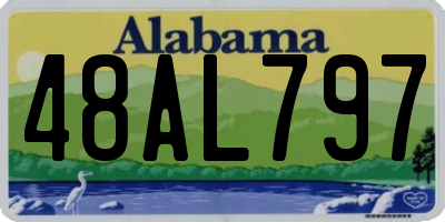 AL license plate 48AL797