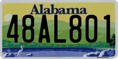 AL license plate 48AL801