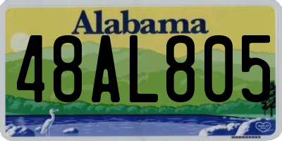 AL license plate 48AL805