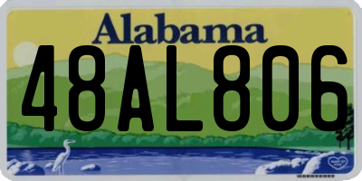 AL license plate 48AL806
