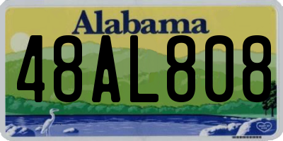 AL license plate 48AL808