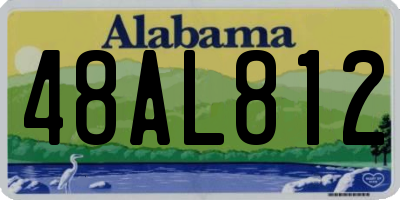 AL license plate 48AL812