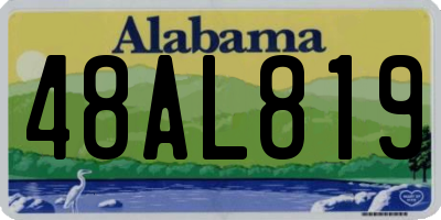 AL license plate 48AL819