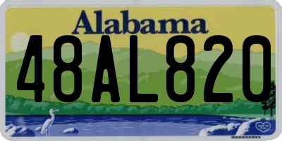 AL license plate 48AL820