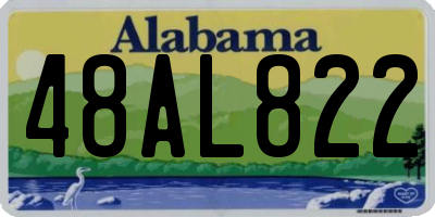 AL license plate 48AL822
