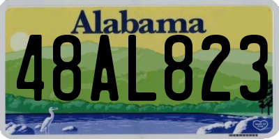 AL license plate 48AL823