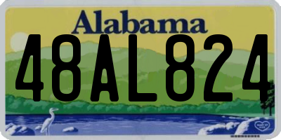 AL license plate 48AL824
