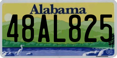 AL license plate 48AL825