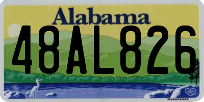 AL license plate 48AL826