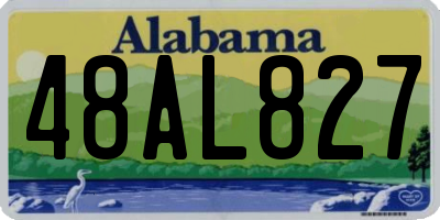 AL license plate 48AL827