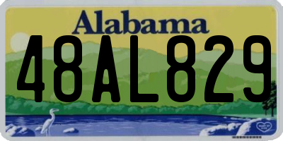 AL license plate 48AL829