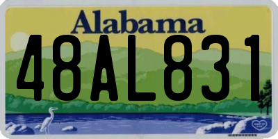 AL license plate 48AL831