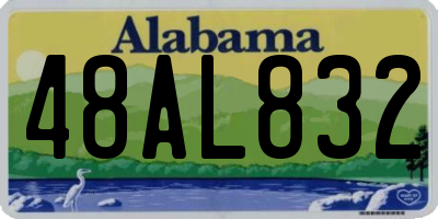 AL license plate 48AL832