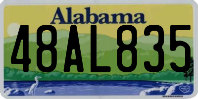 AL license plate 48AL835