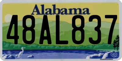 AL license plate 48AL837
