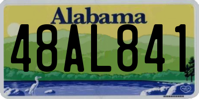AL license plate 48AL841