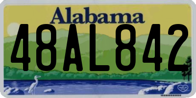 AL license plate 48AL842