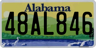 AL license plate 48AL846