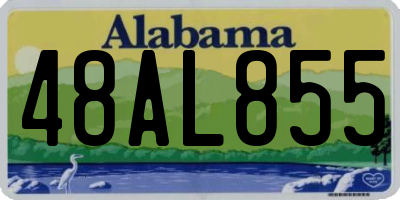 AL license plate 48AL855