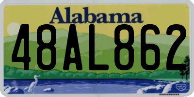 AL license plate 48AL862