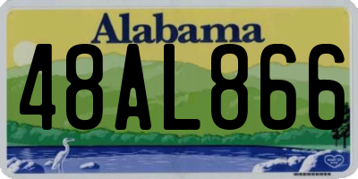 AL license plate 48AL866