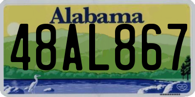 AL license plate 48AL867