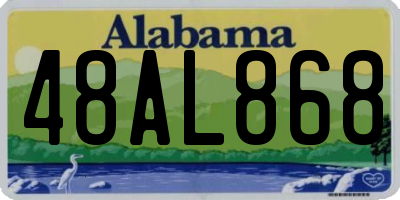 AL license plate 48AL868
