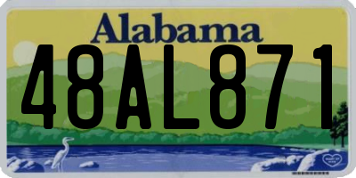 AL license plate 48AL871