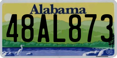 AL license plate 48AL873