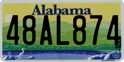 AL license plate 48AL874