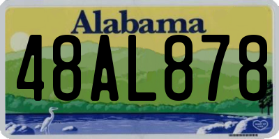 AL license plate 48AL878