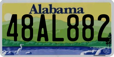 AL license plate 48AL882