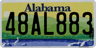 AL license plate 48AL883