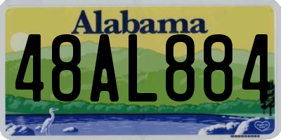 AL license plate 48AL884