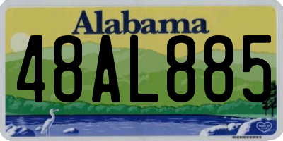 AL license plate 48AL885