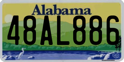 AL license plate 48AL886