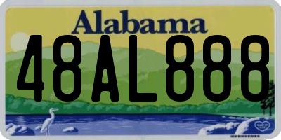 AL license plate 48AL888